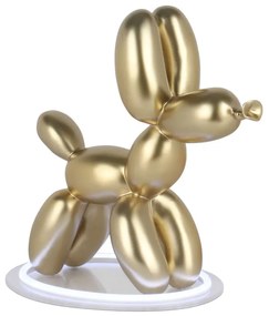 Dizajn LED lampa DOG POP ART gold