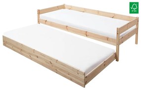 Prístelka pod posteľ 90 cm Braceaba (smrek masív) (s roštom). Vlastná spoľahlivá doprava až k Vám domov. 1116249