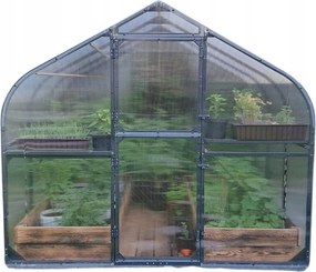 Polykarbonátový Skleník Tunel 5M2 250X200 Ptf Poľsko Grafitová Hliníková