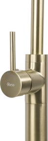 Rea Lungo, voľne stojaca umývadlová batéria, zlatá matná, REA-B4304