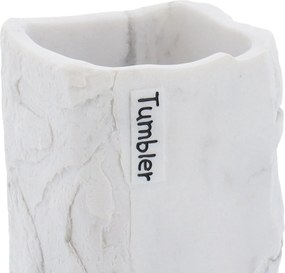 Sada kúpeľňových doplnkov Paola, biela/s čiernymi prvkami