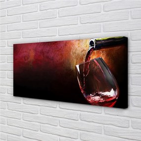 Obraz canvas červené víno 125x50 cm