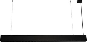 LED závesné svietidlo na lankách LED/55W/230V 3000/4000/6500K 120 cm čierna