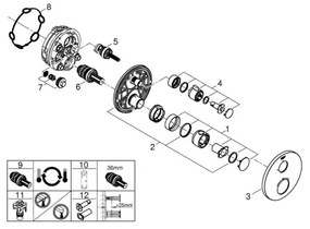 GROHE 24075000 - Termostatická batéria GROHTHERM lesklý chróm