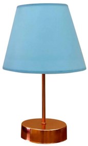 Stolná lampa 1xE27/60W/230V modrá/medená