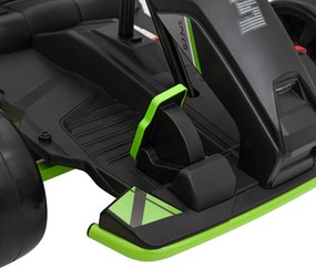 Ramiz Detská motokára na batérie Fast 3 Drift čierna + funkcia driftu + motory 2x150W + LED rádio + pásy