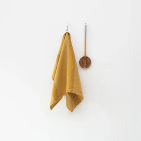 Ľanová utierka 65x65 cm Amber Bronze Stripes – Linen Tales
