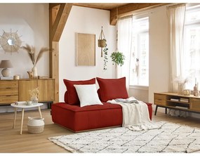 Ženilková pohovka v tehlovej farbe 175 cm Elisa – Bobochic Paris