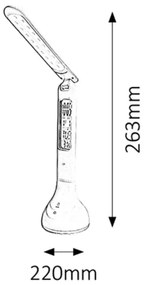 Rabalux 1515 - LED Stolná lampa JUSTIN LED/4W/USB