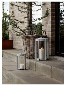 Svetlosivý LED lampáš na USB (výška 35 cm) Firefly – Zone