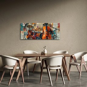 Obraz - Hudobné nástroje (120x50 cm)