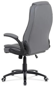 BONTEC Kancelárske kreslo, hojdací mechanizmus, šedá ekokoža, KA-G301 GREY Farba: Šedá