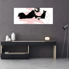 Obraz - Fashion lady (120x50 cm)
