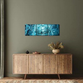 Obraz - Genetika (s hodinami) (90x30 cm)