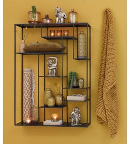 Čierna poschodová kovová polica Talara - Light &amp; Living