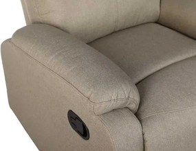 LuxuryForm DESIGN Televízne kreslo RUFO s polohovaním - béžové