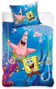 Detské obliečky Sponge Bob Na háčiku 140x200/70x90 cm