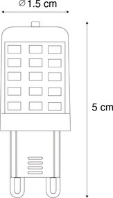 Sada 2 stmievateľných LED žiaroviek G9 Opál 3W 250lm 3000K