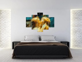 Obraz - Bozkávajúci sa anjeli (150x105 cm)
