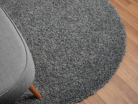 My Flair, Kusový koberec My Shaggy grau kruh, 100x100 (priemer) kruh, šedá, chodba / predsieň