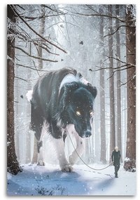 Gario Obraz na plátne Obrovský pes v zimnom lese - Alex Griffith Rozmery: 40 x 60 cm