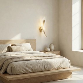 Toolight Toolight, LED nástenné svietidlo, 10W, 4000K, 1000lm, G182-W, zlatá lesklá, OSW-07814