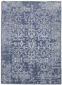 Diamond Carpets India, Ručne viazaný kusový koberec Diamond DC-JK 1 Jeans blue / silver, 305x425, modrá, chodba / predsieň