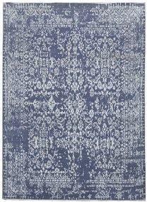 Diamond Carpets koberce Ručne viazaný kusový koberec Diamond DC-JK 1 Jeans blue / silver - 305x425 cm