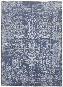 Diamond Carpets koberce Ručne viazaný kusový koberec Diamond DC-JK 1 Jeans blue / silver - 365x457 cm