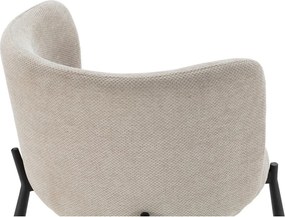 Béžové čalúnené jedálenské kreslá v súprave 2 ks Ginny – MOME