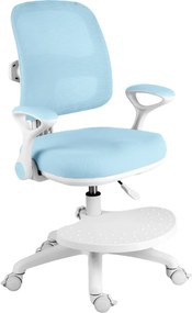Detská rastúca stolička Neoseat JUNI 020 — látka, prateľný poťah, modrá