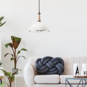 Sťahovací luster CHIARA 1xE27/60W/230V strieborná/buk