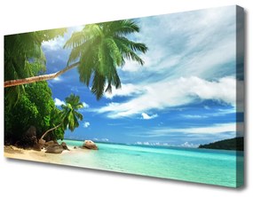 Obraz Canvas Palma pláž more krajina 140x70 cm