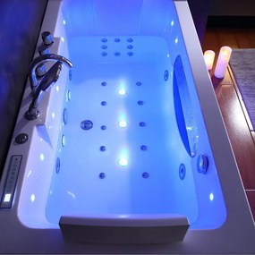 BPS-koupelny Hydromasážna vaňa HYD-IR933A-WH 150x84 BIELA s ohrevom vody