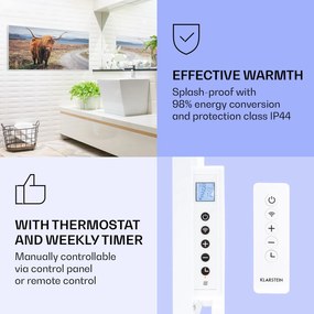 Klarstein Wonderwall Air Art Smart, infračervený ohrievač, 120 x 60 cm, 700 W, krava