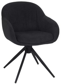 Otočná jedálenská stolička Greta, tmavosivá