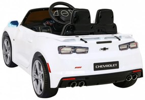 RAMIZ Elektrické autíčko - Chevrolet CAMARO 2SS - biele - 2x35W MOTOR - 12V7Ah BATÉRIA - 2023