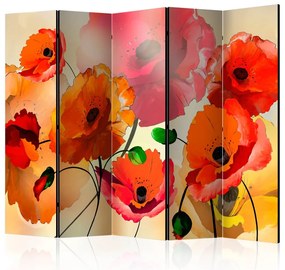 Artgeist Paraván - Velvet Poppies II [Room Dividers]