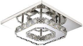 Stropné LED krištáľové svietidlo PLATON single square - 8W