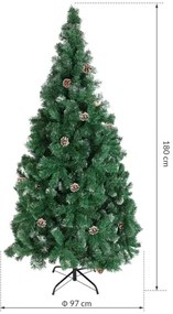 Vianočný stromček EVE so šiškami 180 cm