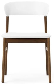 Stolička Herit Chair Spectrum Leather – biela/dymový dub