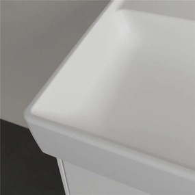 VILLEROY &amp; BOCH Collaro umývadlo na skrinku s otvorom, s prepadom, 1000 x 470 mm, Stone White, s povrchom CeramicPlus, 4A33A5RW