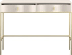 Toaletní stolek Maggiore 104 cm kašmírový/zlatý