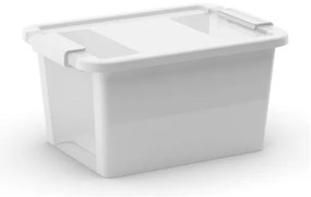 KIS Úložný Bi Box S - 11 litrov biela / priehľadná