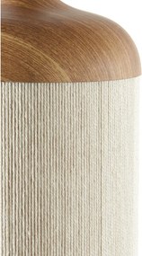 Závesné svietidlo v prírodnej farbe s textilným tienidlom Dania – Light &amp; Living