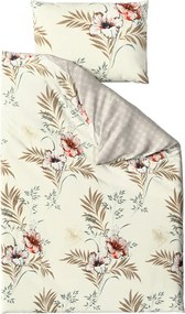 Obojstranné obliečky DUO SENSE SANDORA krémové + obliečka na vankúšik 40x50 cm ZDARMA Rozmer obliečky: 70 x 90 cm | 140 x 200 cm