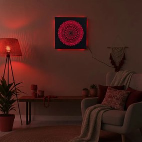 LED drevený obraz Mandala – svetelný obraz | SENTOP LED0251