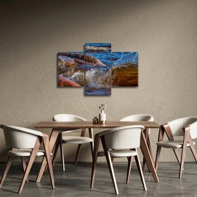 Detailný obraz - voda medzi kameňmi (90x60 cm)