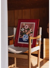 Plagát 30x40 cm Flowers on Blue Table – Carla Llanos – The Poster Club