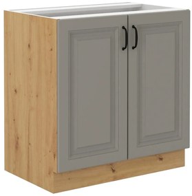 Kuchynská skrinka Stilo claygrey/artisan 80d 2f bb